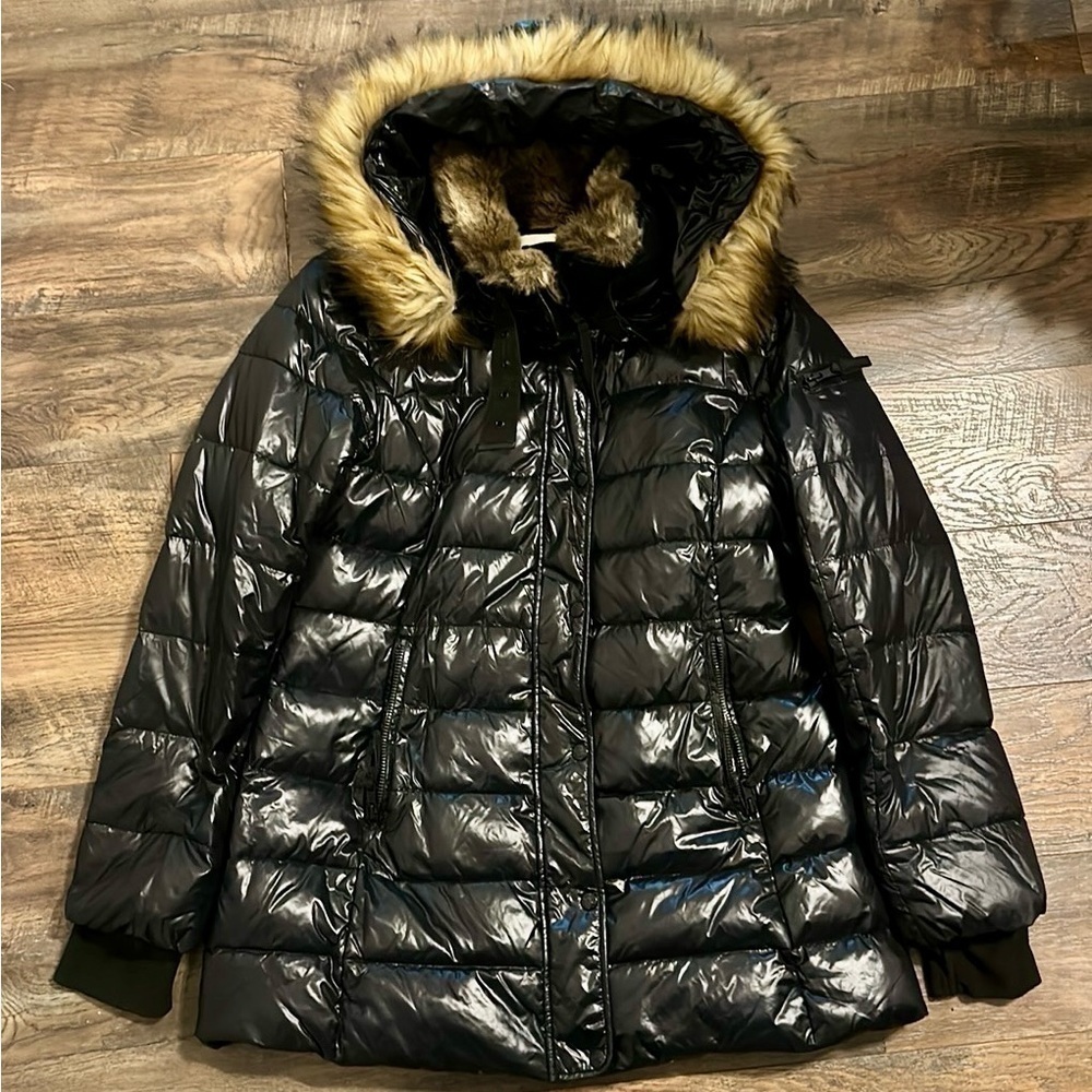 S13 New York l Chelsea Mid-Length Down Puffer Coat l Black l Size XXL l NWOT - Picture 2 of 14
